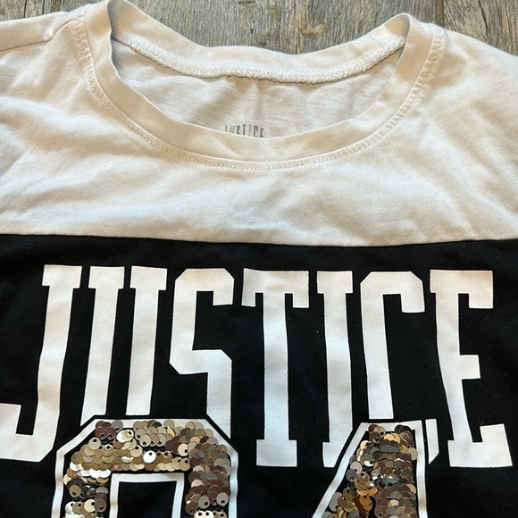 Justice active Long sleeve top shirt girls size 8 - Picture 3 of 5